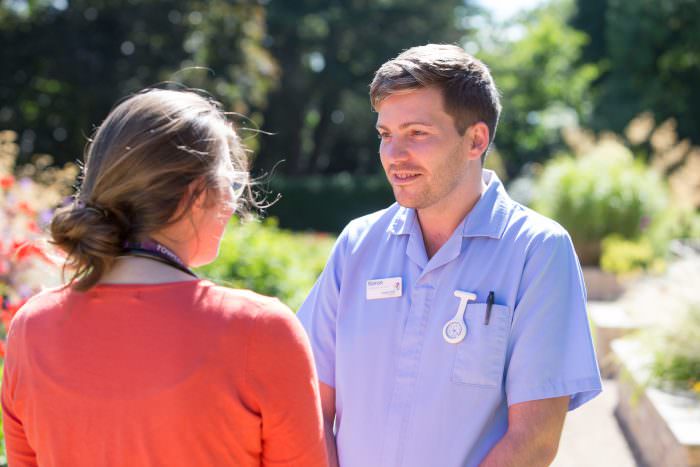 Hospice team talks